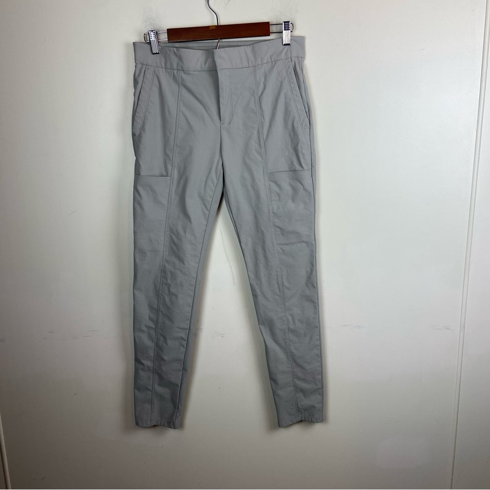 Athleta Wander Stash Skinny Cargo Pants Gray Hiking Outdoor Gorp Size 6 Active‎